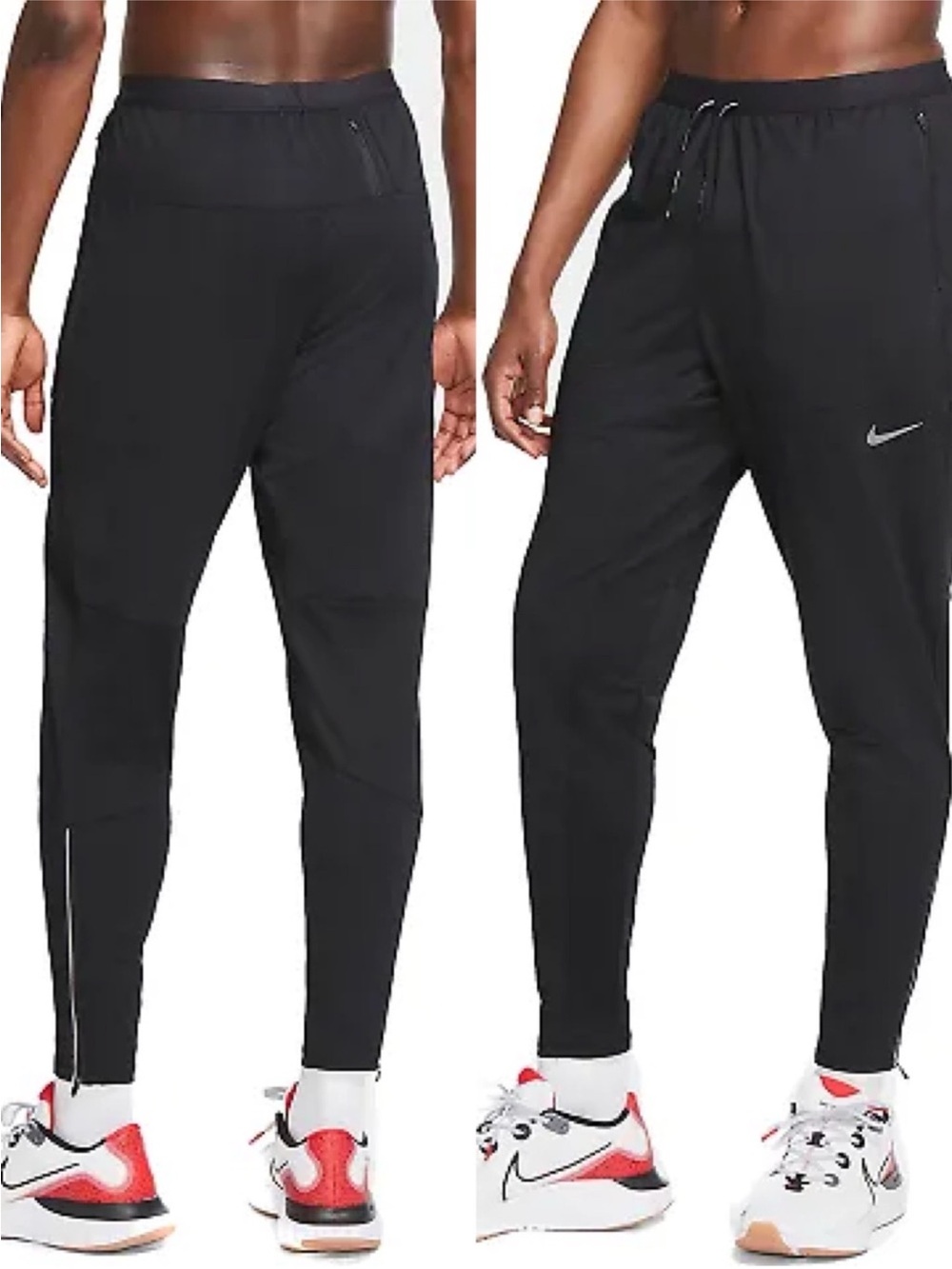 Nike Phenom Dri-FIT Knit Running Pants Black Workout Lightweight Athleisure-XXL